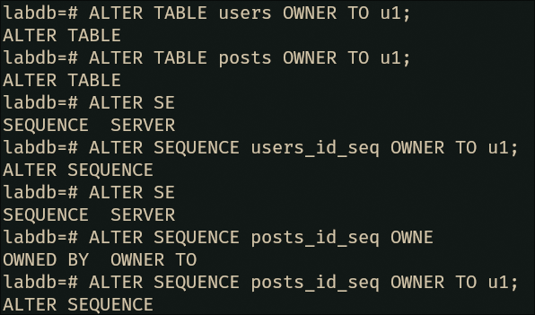 Alter tables