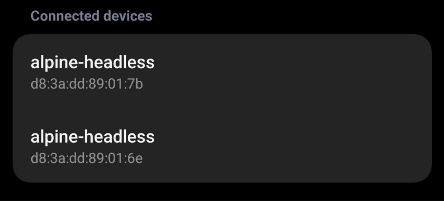 Proof of connection to my phones WiFi